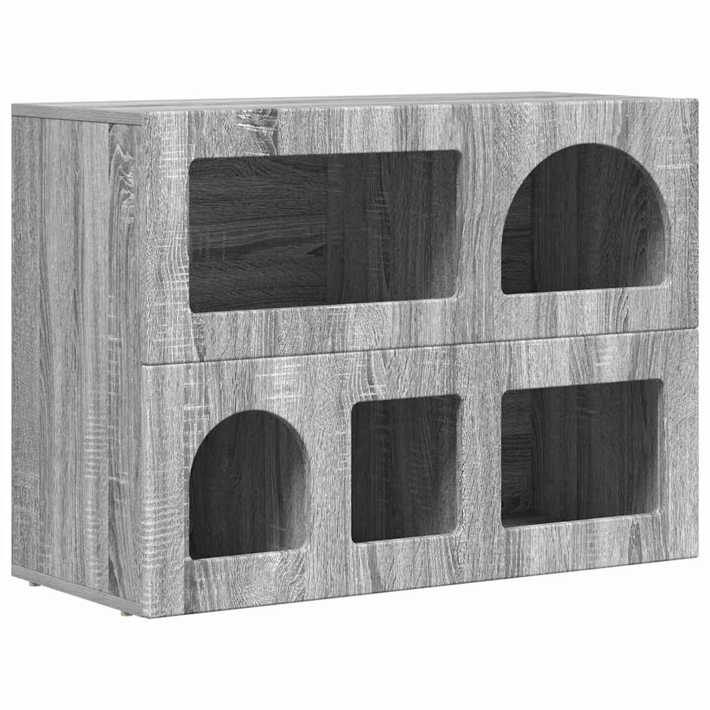 Serviesskap ELST Grå Sonoma 80,5 x 35 x 59 cm Konstruert tre