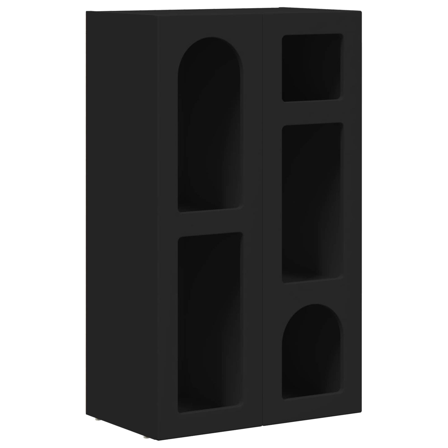 Serviesskap ELST Svart 59 x 35 x 100,5 cm Konstruert tre
