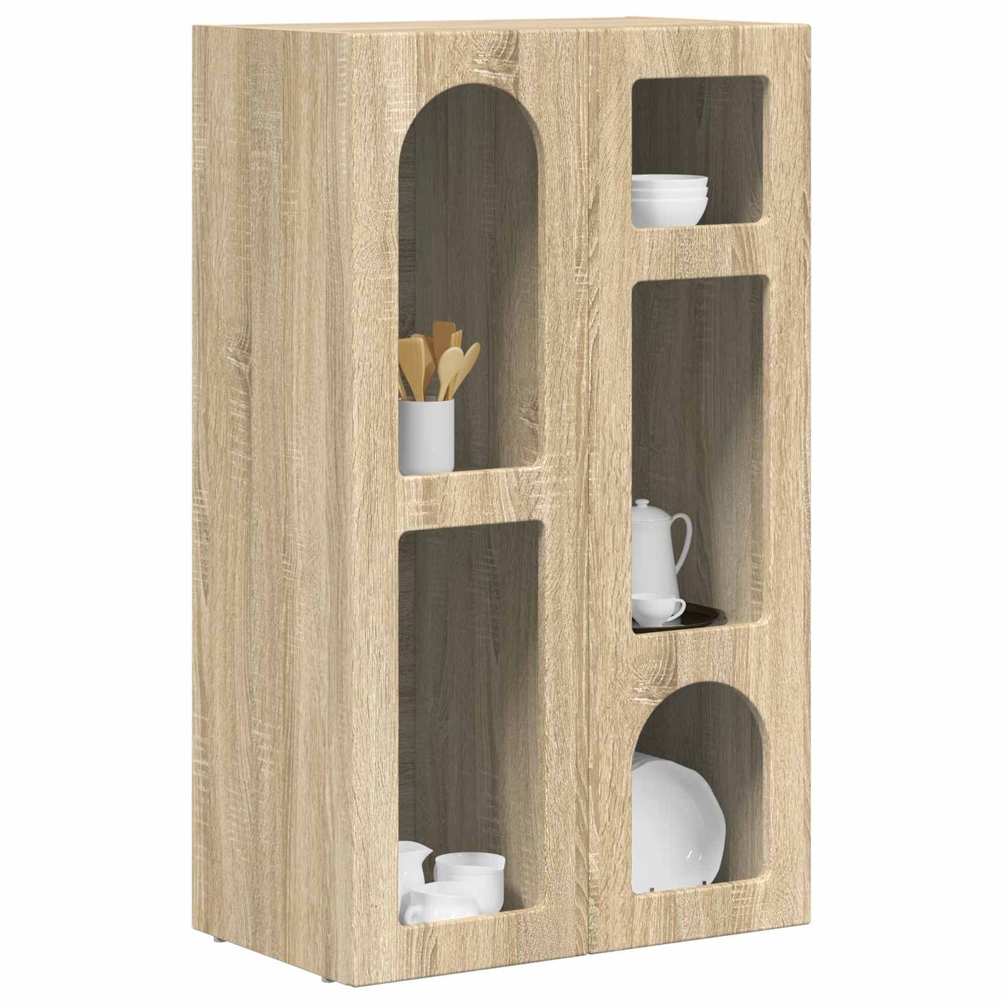 Serviesskap ELST Sonoma eik 59 x 35 x 100,5 cm Konstruert tre