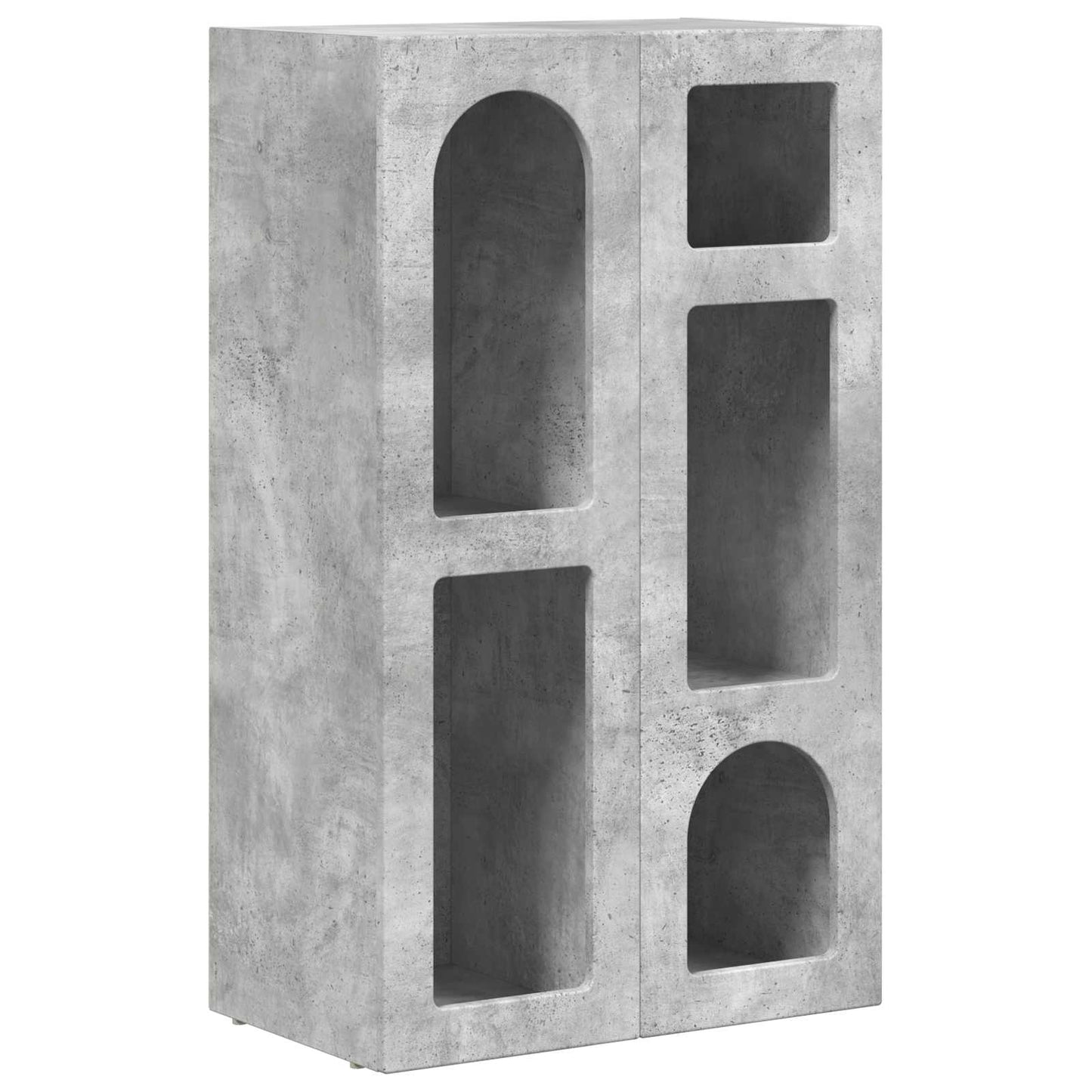 Serviesskap ELST Betonggrå 59 x 35 x 100,5 cm Konstruert tre
