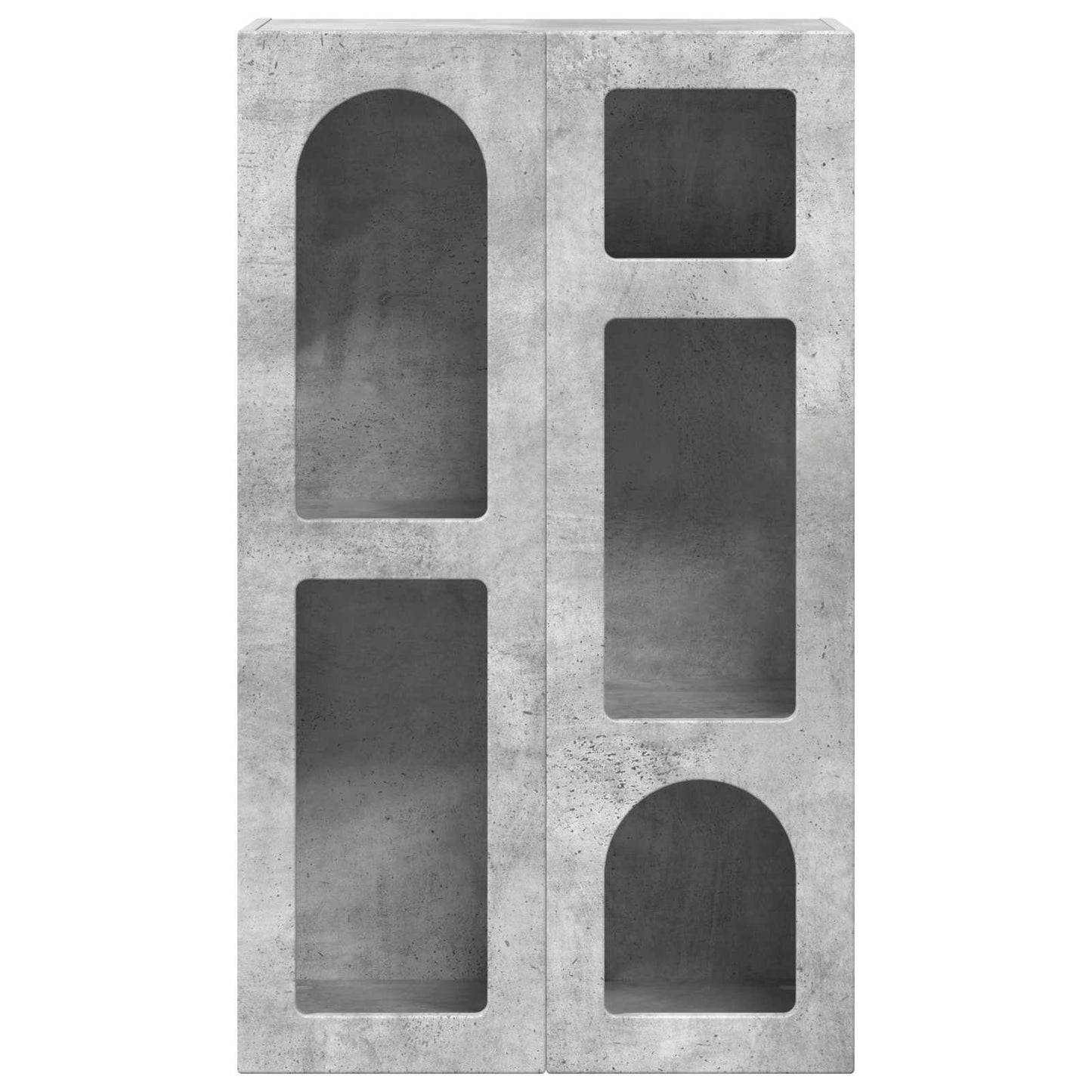 Serviesskap ELST Betonggrå 59 x 35 x 100,5 cm Konstruert tre