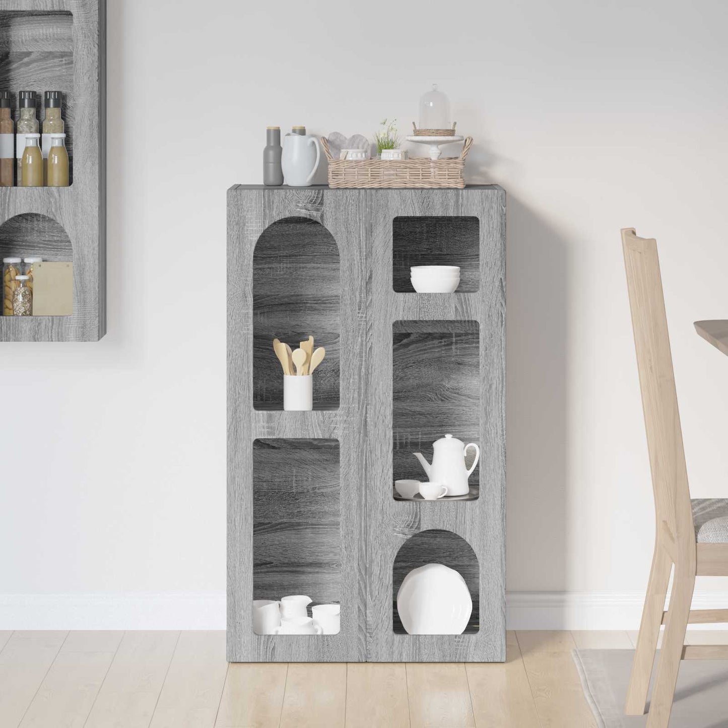 Serviesskap ELST Grå Sonoma 59 x 35 x 100,5 cm Konstruert tre
