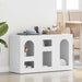 Serviesskap ELST Hvit 100 x 35 x 59 cm Konstruert tre