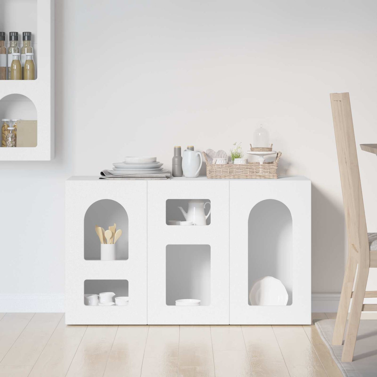 Serviesskap ELST Hvit 100 x 35 x 59 cm Konstruert tre