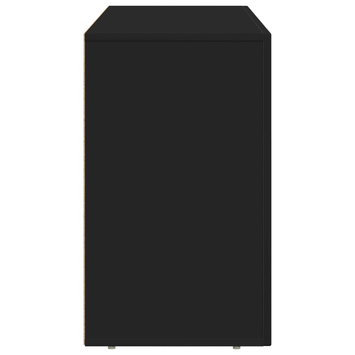 Serviesskap ELST Svart 100 x 35 x 59 cm Konstruert tre