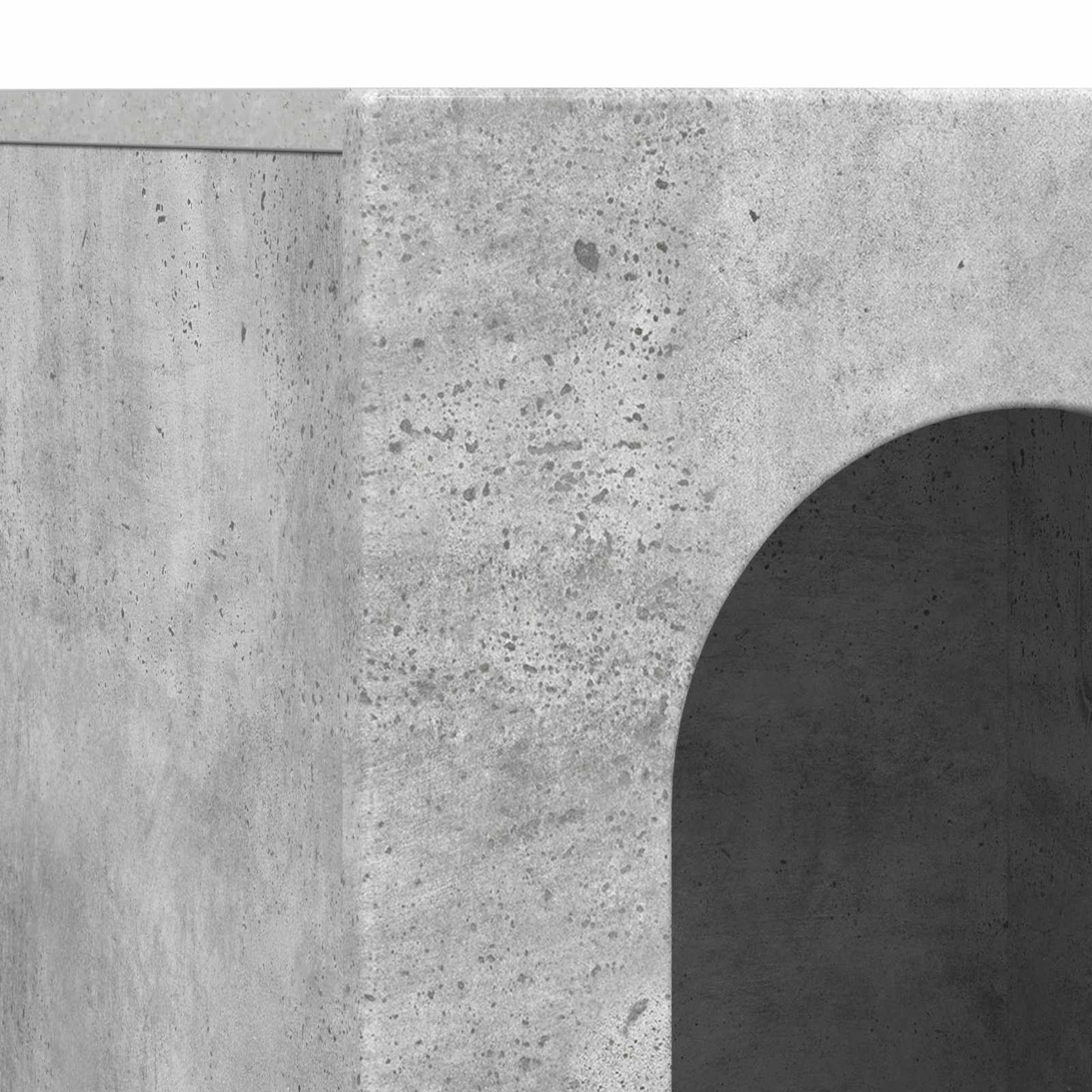 Serviesskap Betonggrå 100 x 35 x 59 cm Konstruert tre