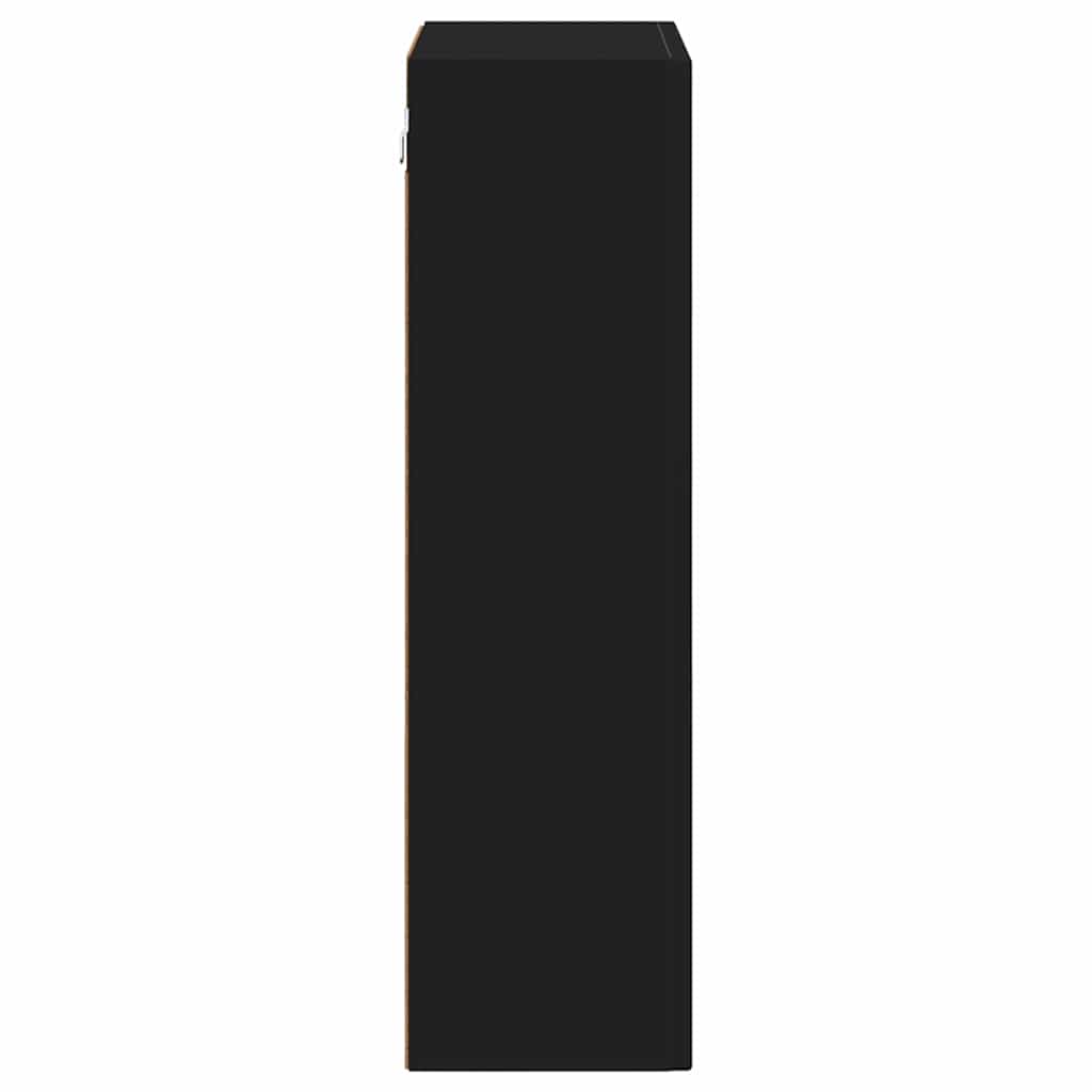 Hengende skap ELST Svart 59 x 20 x 71,5 cm Konstruert tre
