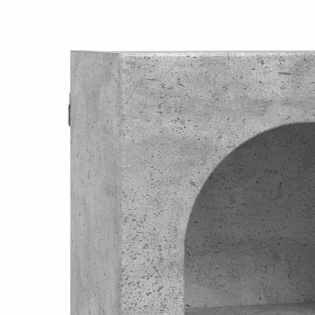 Hengende skap ELST Betonggrå 59 x 20 x 71,5 cm Konstruert tre