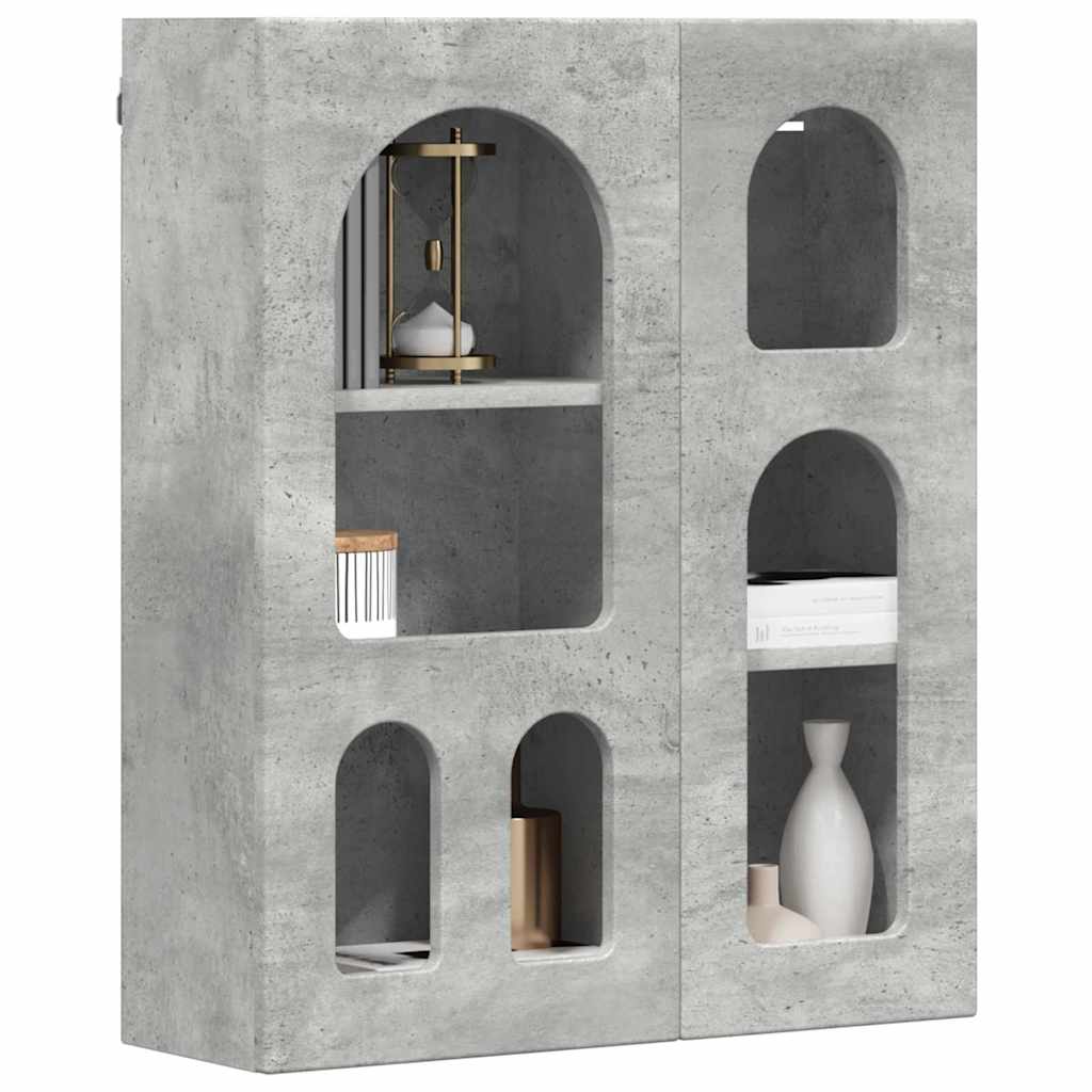 Hengende skap ELST Betonggrå 59 x 20 x 71,5 cm Konstruert tre
