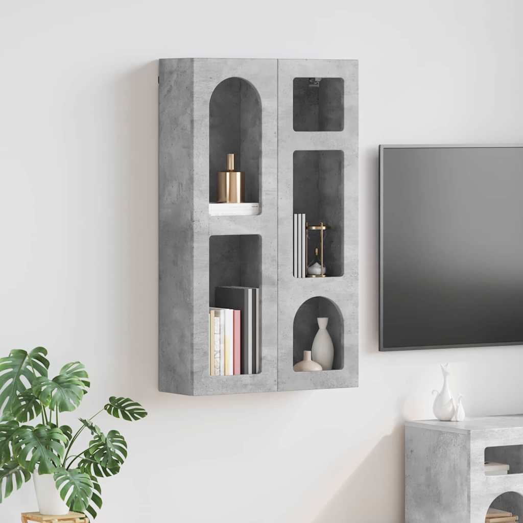 Hengende skap ELST Betonggrå 59 x 20 x 100 cm Konstruert tre