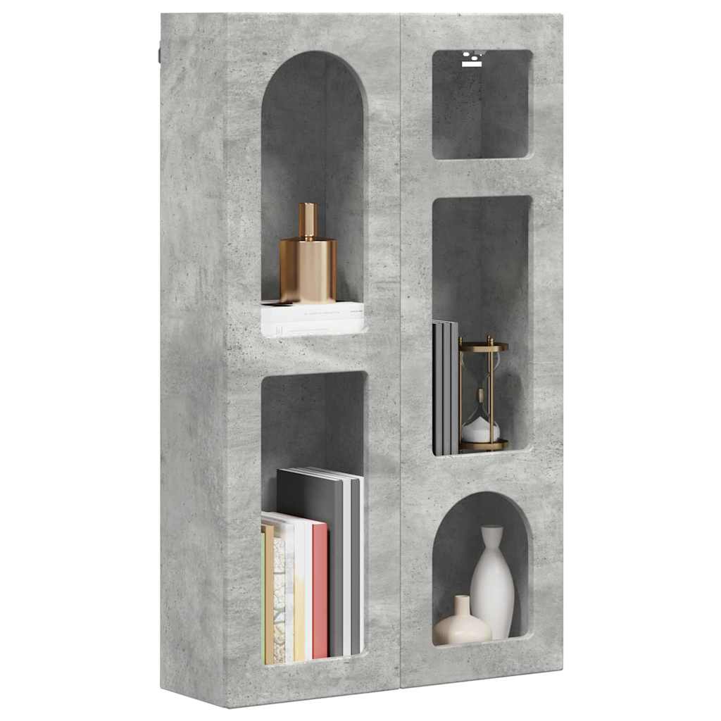 Hengende skap ELST Betonggrå 59 x 20 x 100 cm Konstruert tre