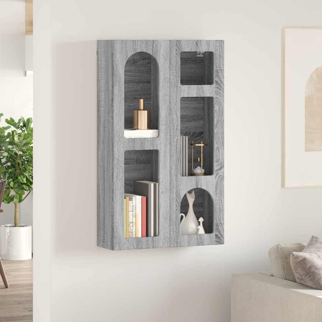 Hengende skap ELST Grå Sonoma 59 x 20 x 100 cm Konstruert tre