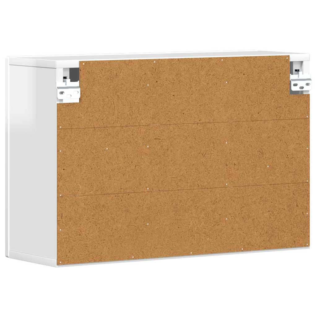 Hengende skap ELST Høgglans hvit 60 x 20 x 40 cm Konstruert tre
