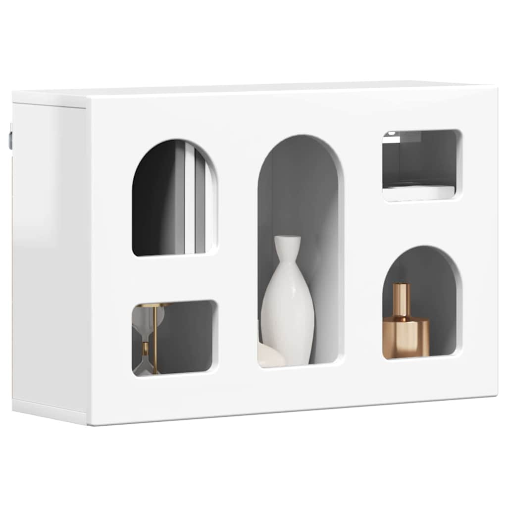Hengende skap ELST Høgglans hvit 60 x 20 x 40 cm Konstruert tre