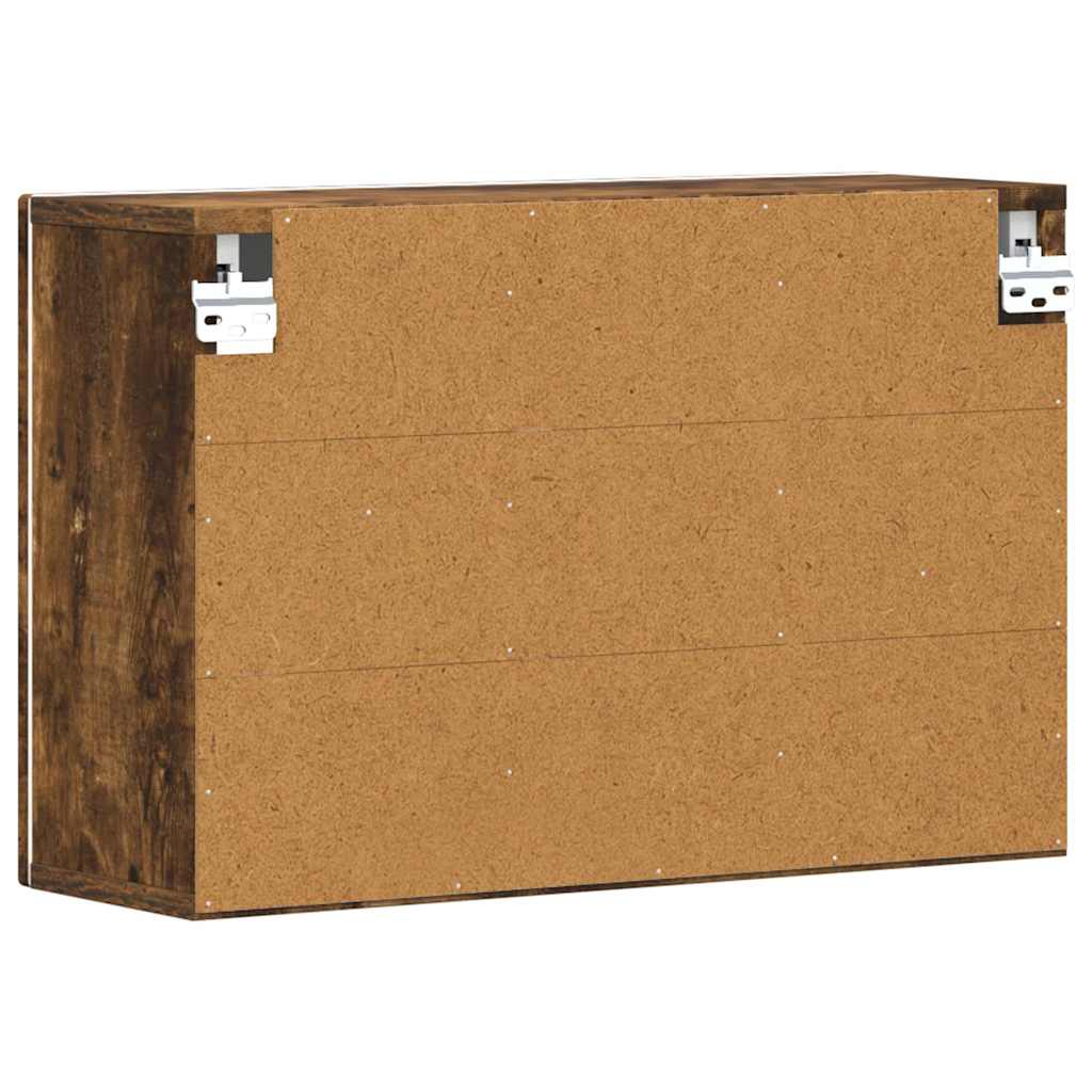 Hengende skap ELST Røkt Eik 60 x 20 x 40 cm Konstruert tre