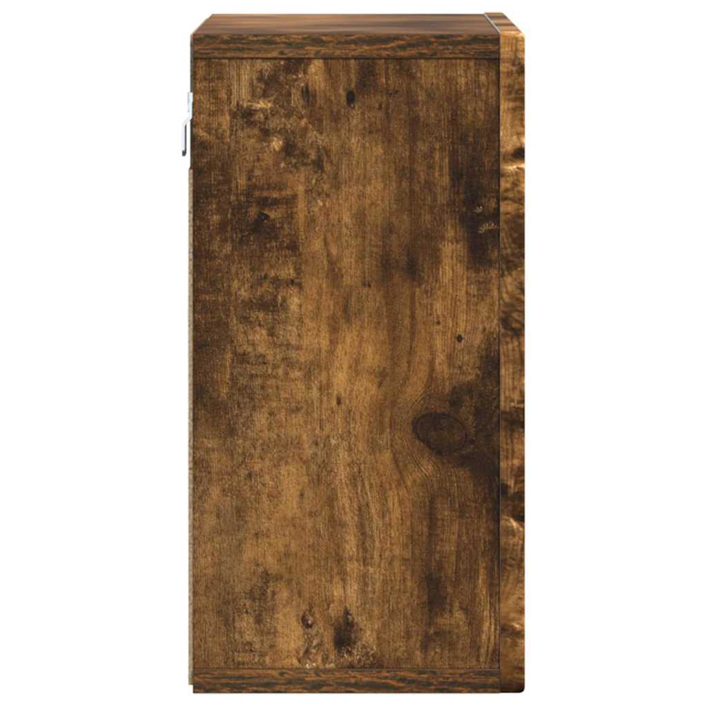 Hengende skap ELST Røkt Eik 60 x 20 x 40 cm Konstruert tre