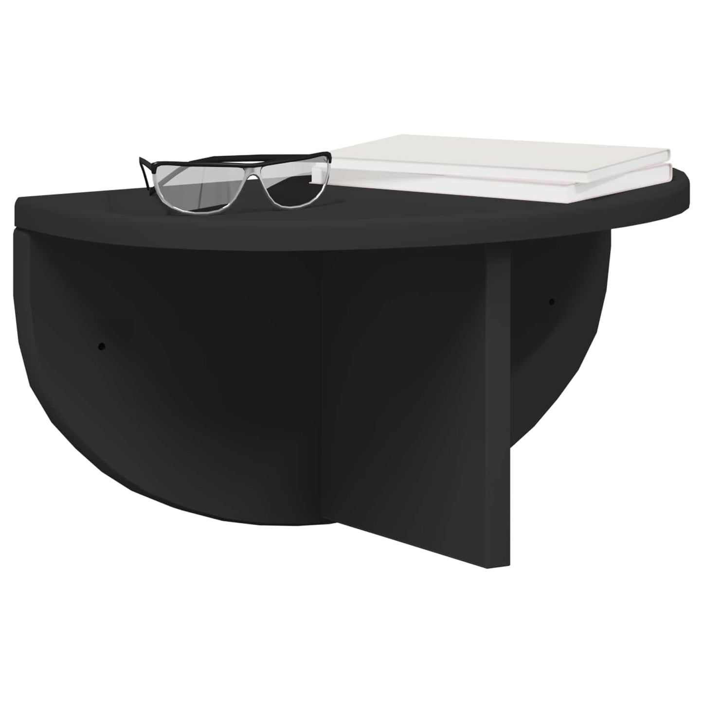Vegghylle Veggmontert Svart 38 x 19 x 19 cm Konstruert tre