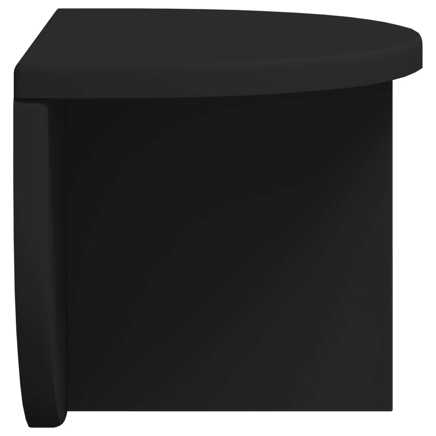 Vegghylle Veggmontert Svart 38 x 19 x 19 cm Konstruert tre