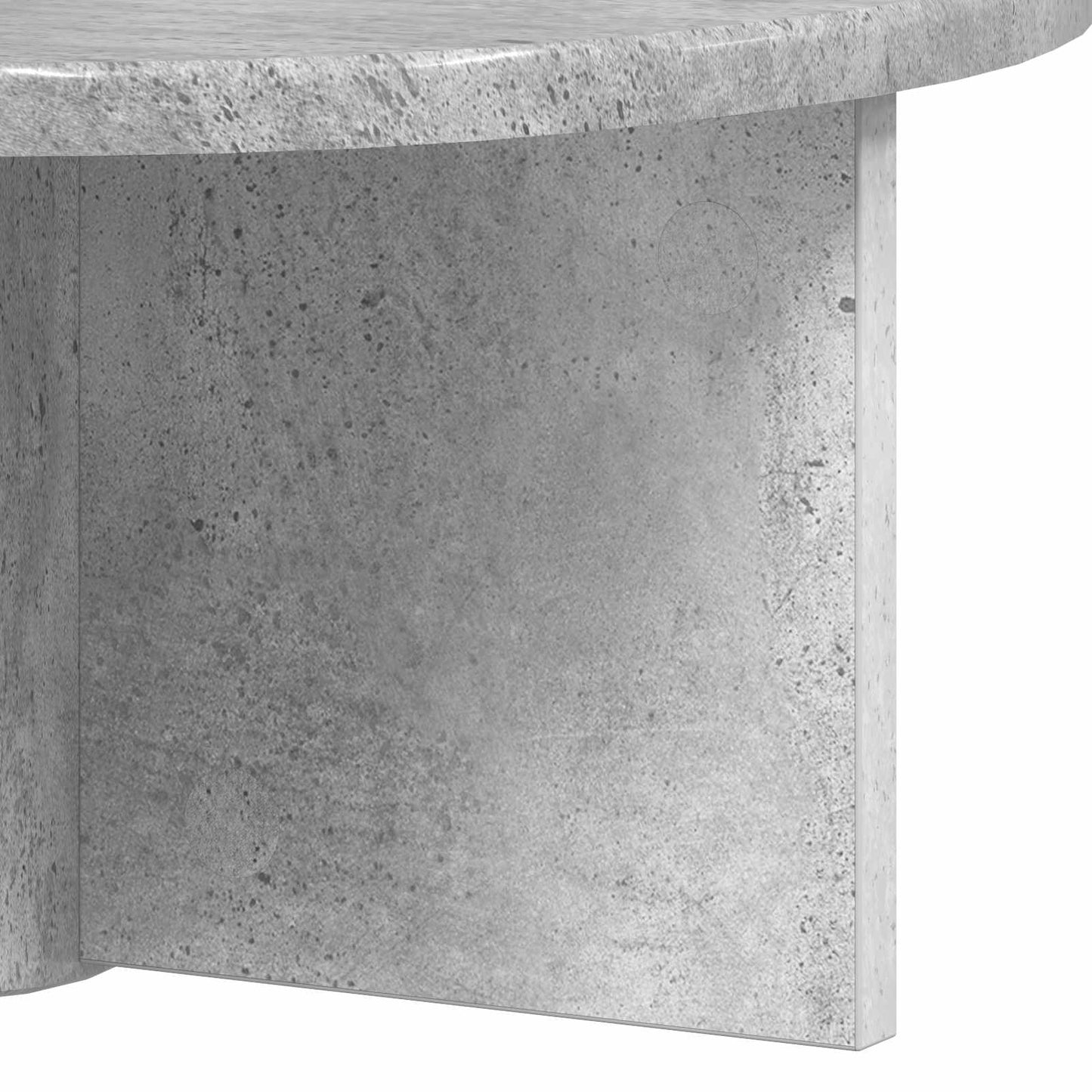 Vegghylle Veggmontert Betonggrå 38 x 19 x 19 cm Konstruert tre