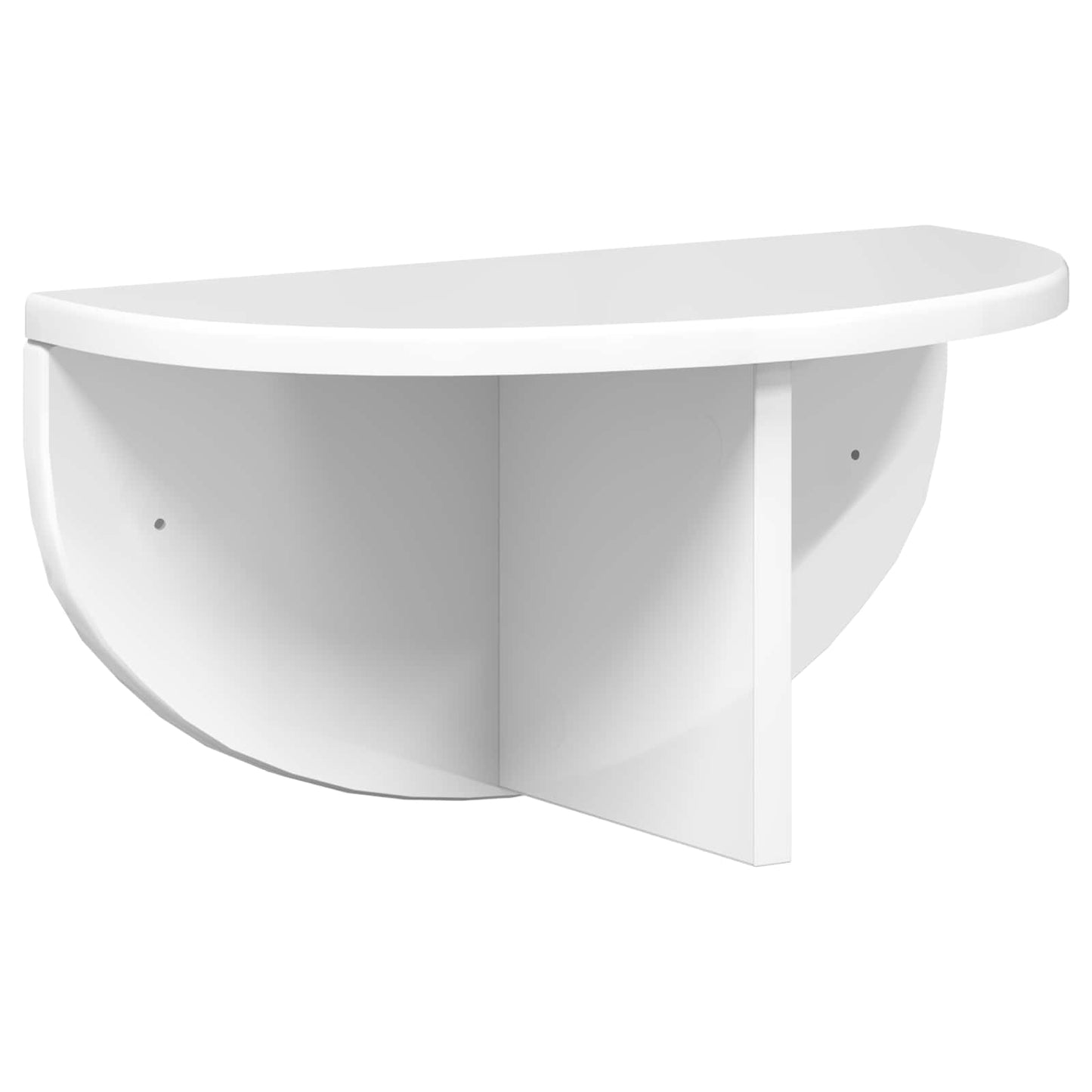 Vegghylle Høyglanset hvit 38 x 19 x 19 cm Konstruert tre