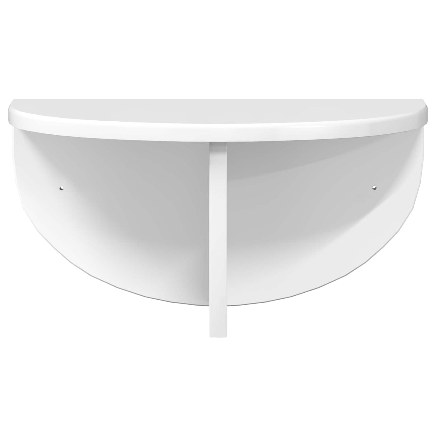 Vegghylle Høyglanset hvit 38 x 19 x 19 cm Konstruert tre