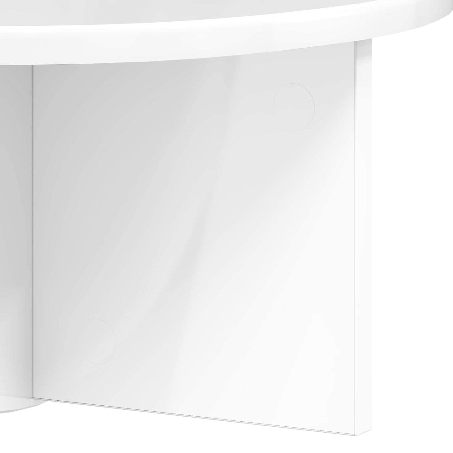 Vegghylle 2 pcs Høyglanset hvit 38 x 19 x 19 cm Konstruert tre