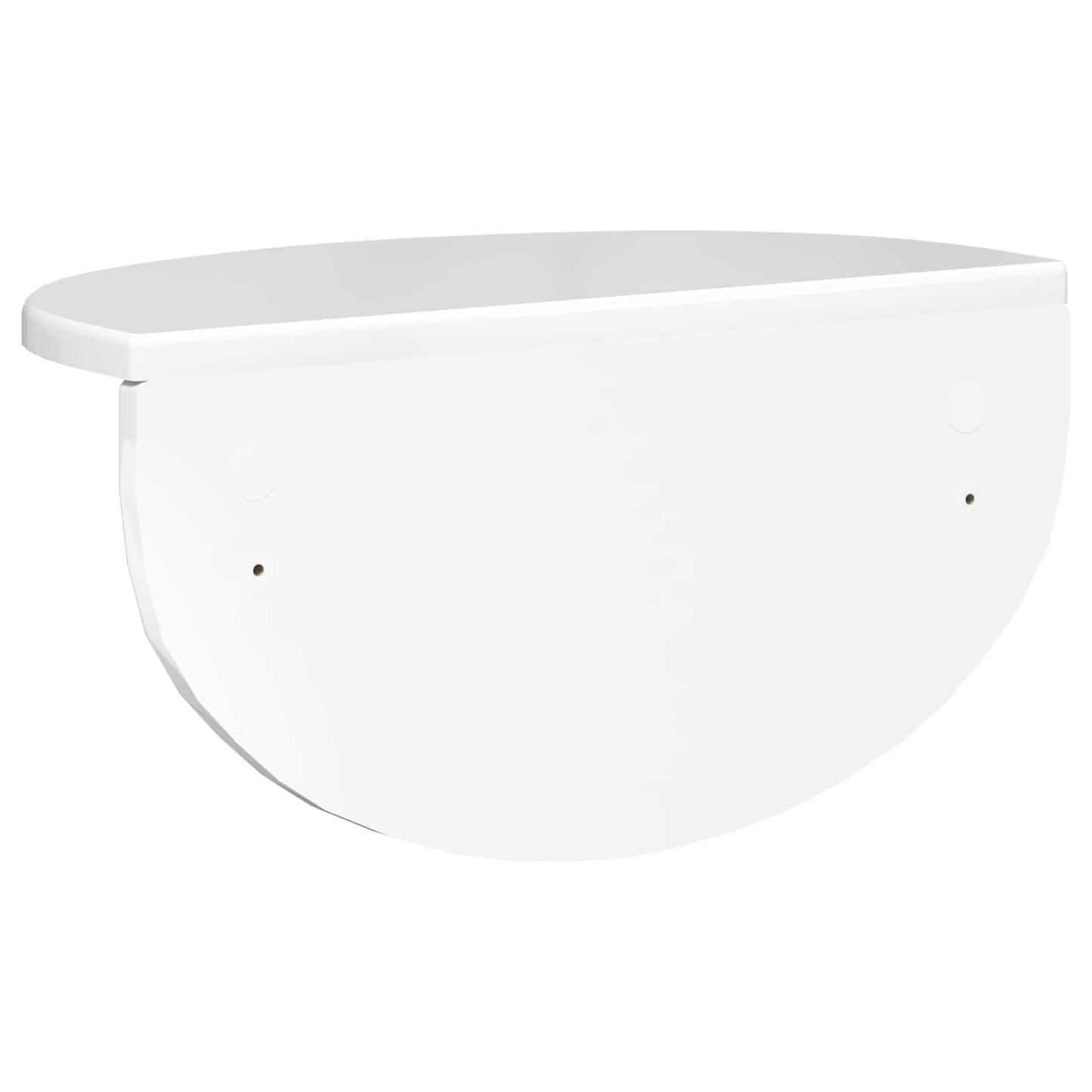 Vegghylle 2 pcs Høyglanset hvit 38 x 19 x 19 cm Konstruert tre