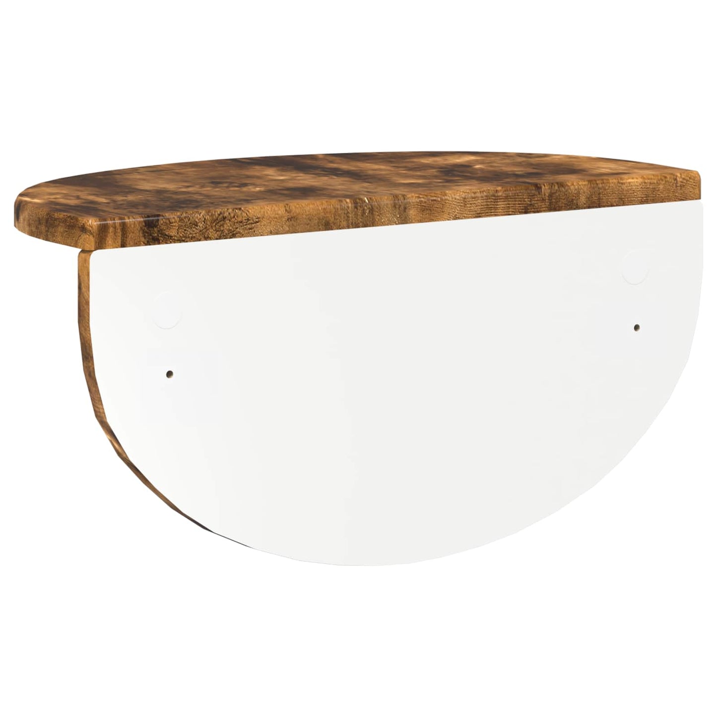 Vegghylle 2 pcs Røkt eik 38 x 19 x 19 cm Konstruert tre