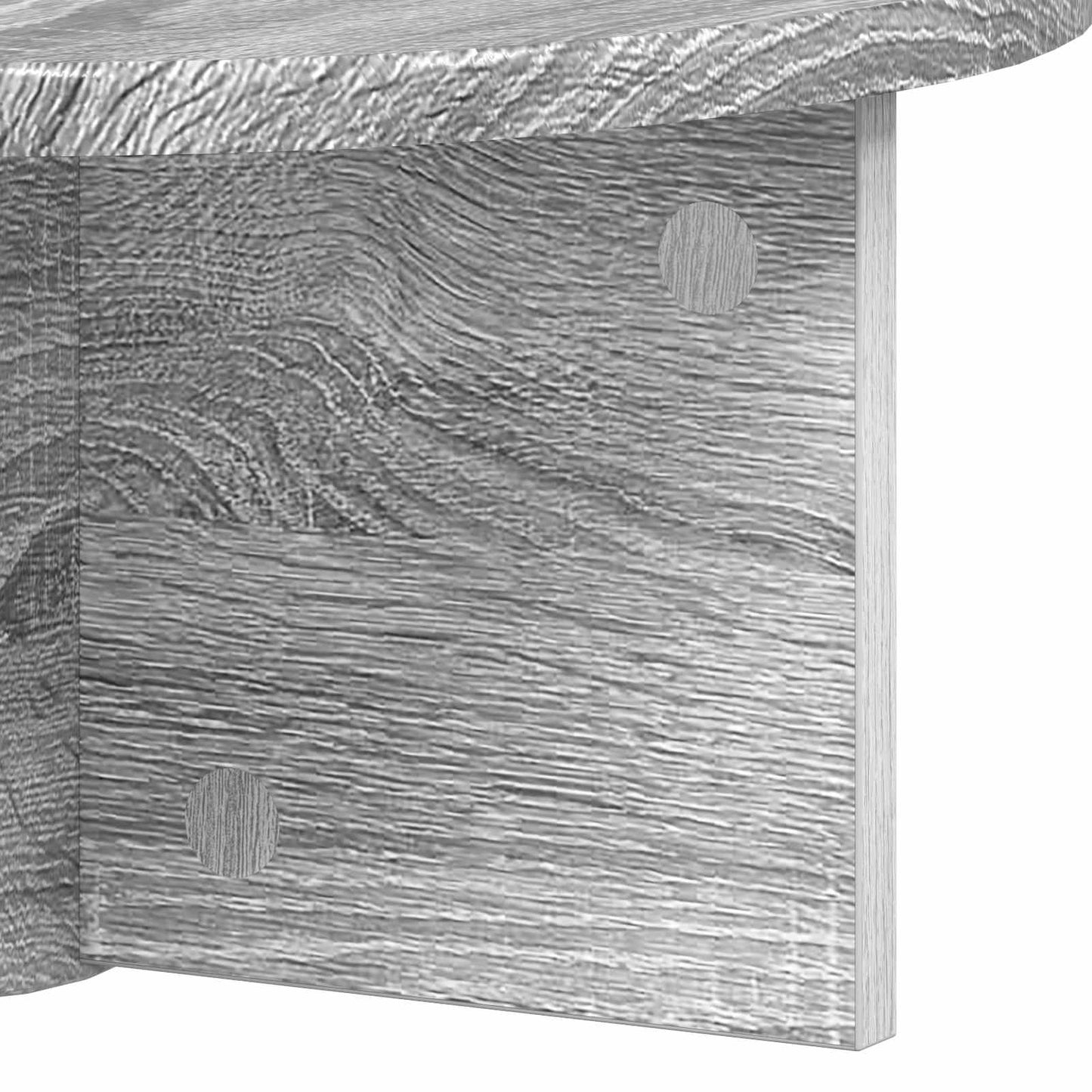 Vegghylle Veggmontert Grå Sonoma 38 x 19 x 19 cm Konstruert tre