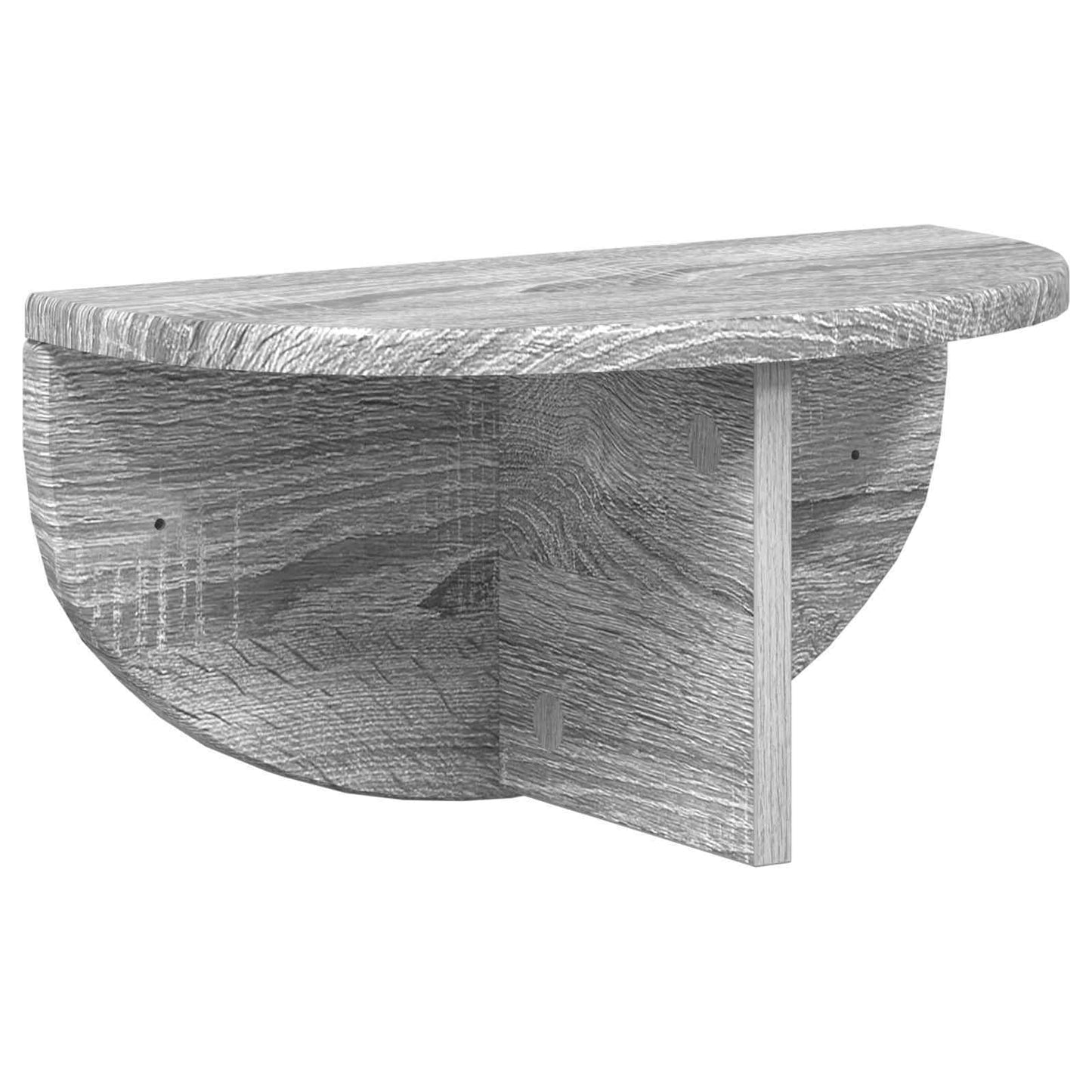 Vegghylle 2 pcs Grå Sonoma 38 x 19 x 19 cm Konstruert tre