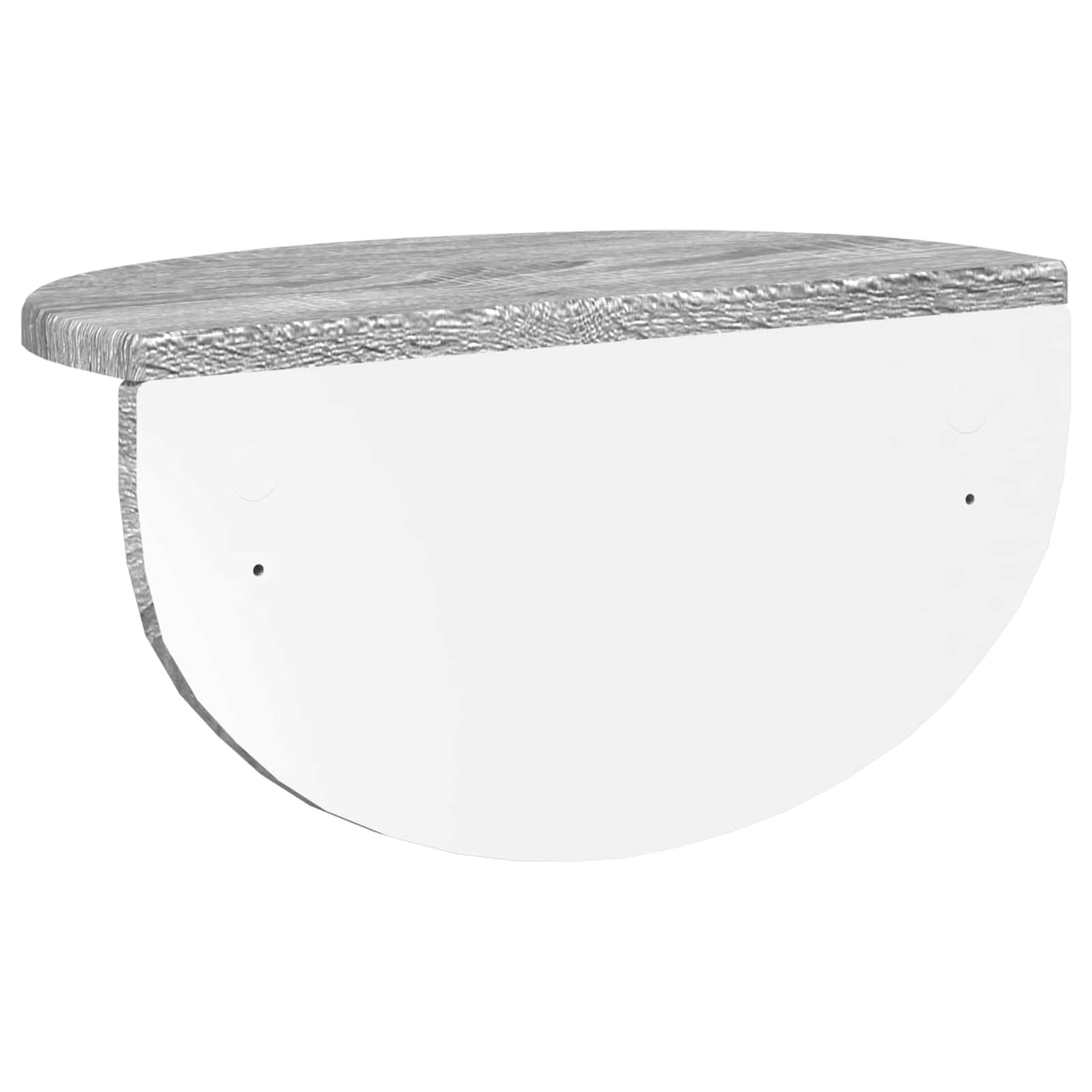 Vegghylle 2 pcs Grå Sonoma 38 x 19 x 19 cm Konstruert tre