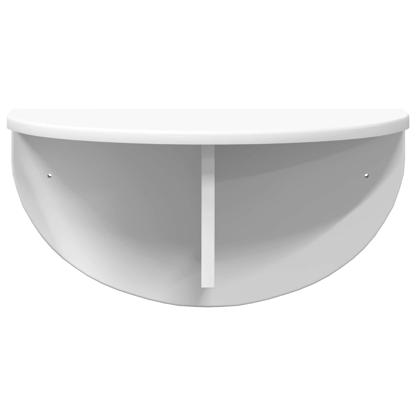 Vegghylle Veggmontert 2 pcs Hvit 48 x 24 x 24 cm Konstruert tre