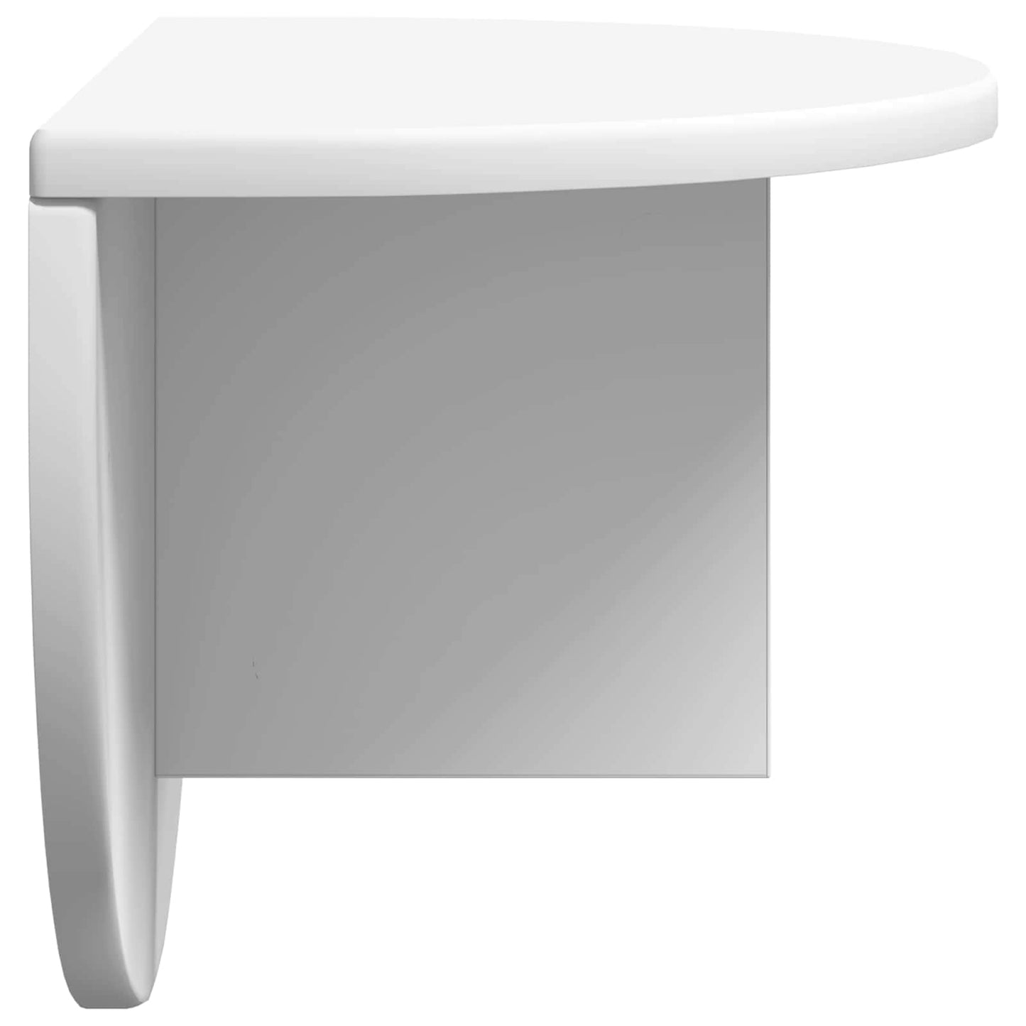 Vegghylle Veggmontert 2 pcs Hvit 48 x 24 x 24 cm Konstruert tre