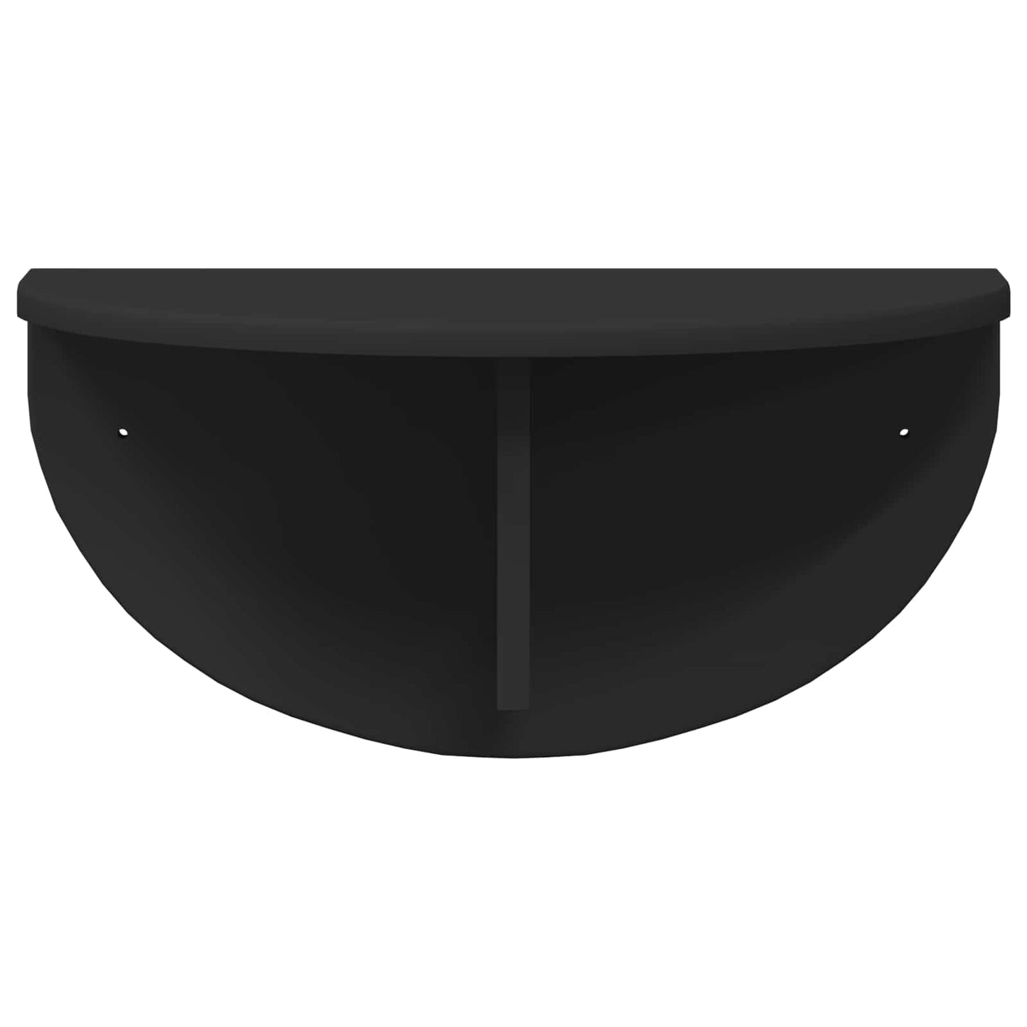 Vegghylle Veggmontert Svart 48 x 24 x 24 cm Konstruert tre