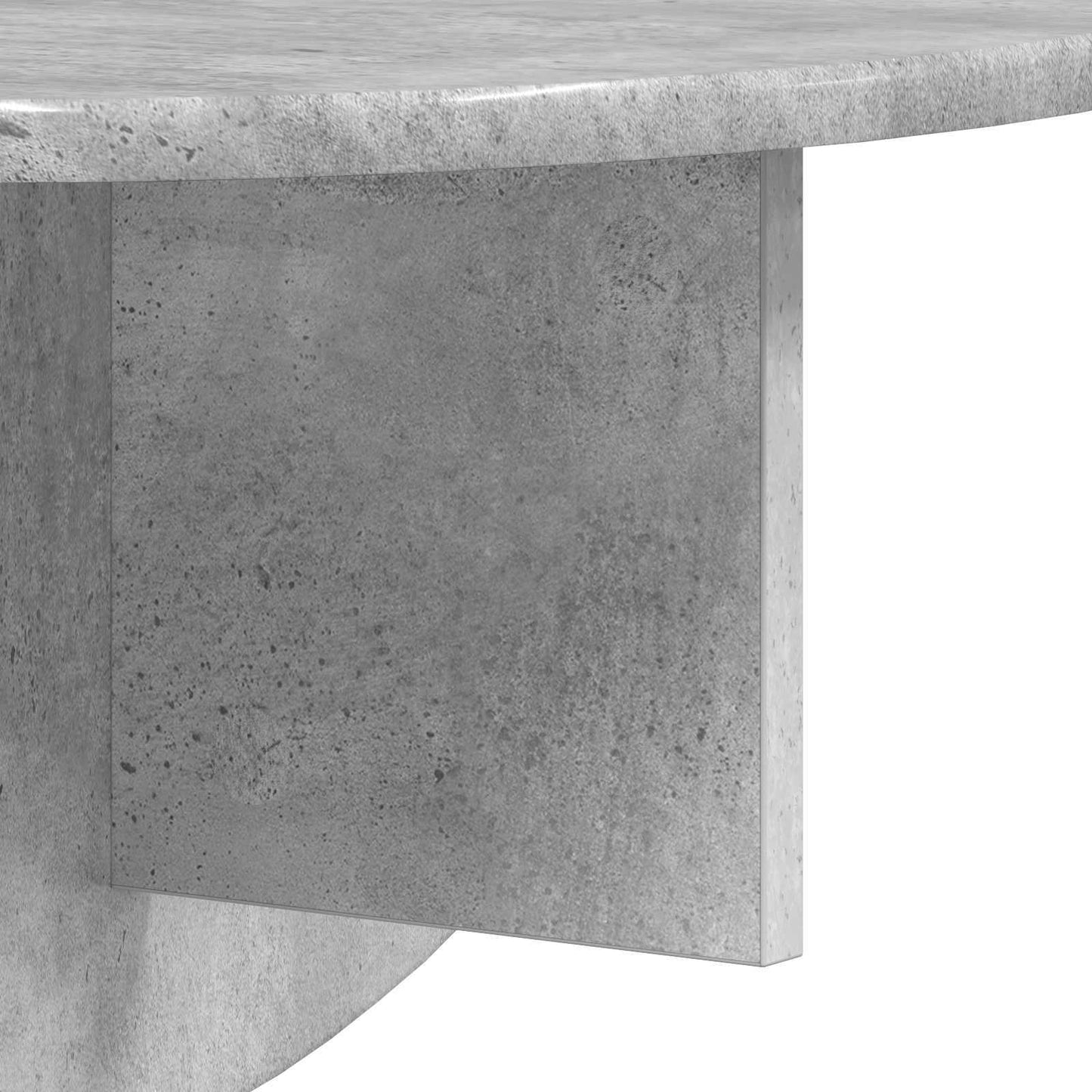 Vegghylle 2 pcs Betonggrå 48 x 24 x 24 cm Konstruert tre
