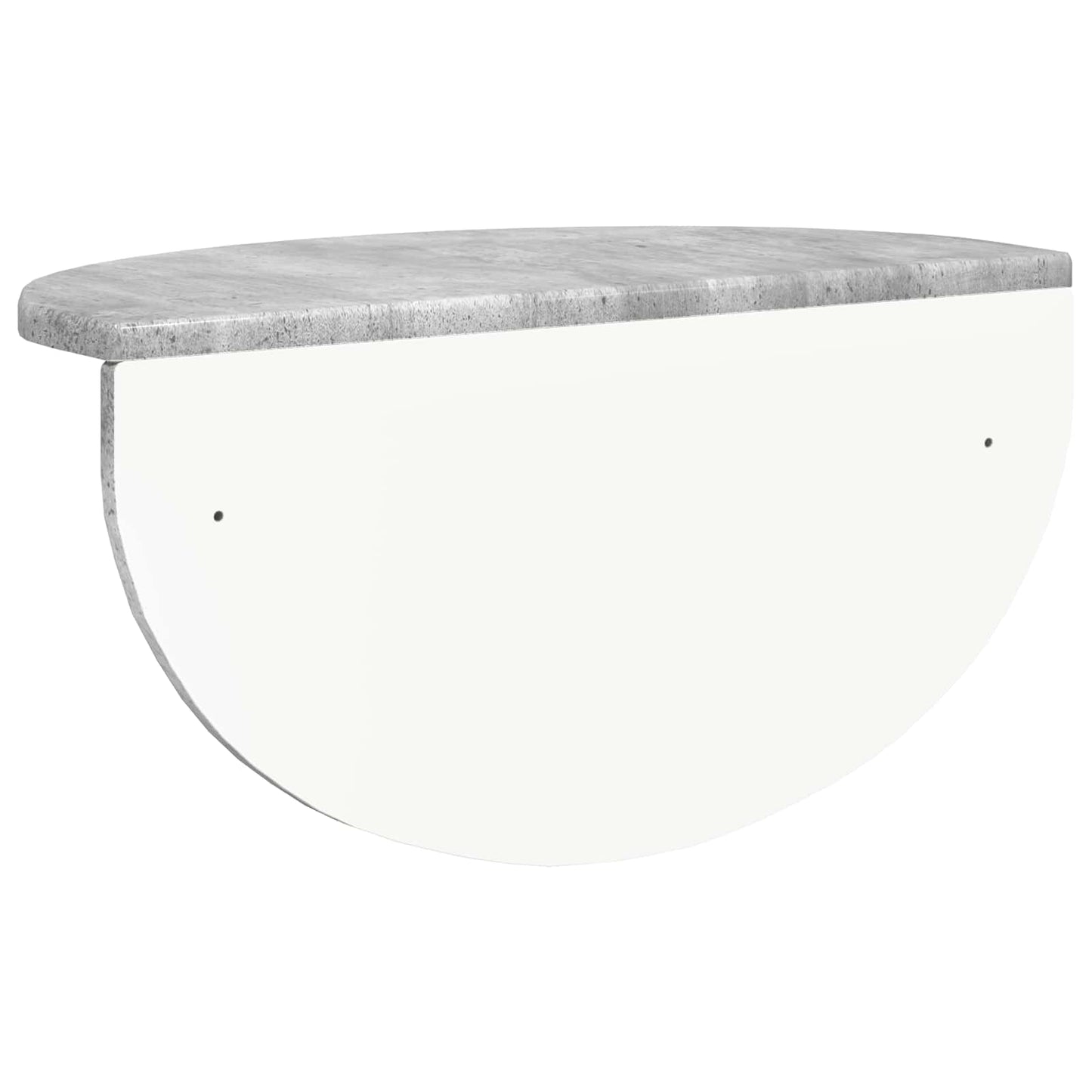 Vegghylle 2 pcs Betonggrå 48 x 24 x 24 cm Konstruert tre