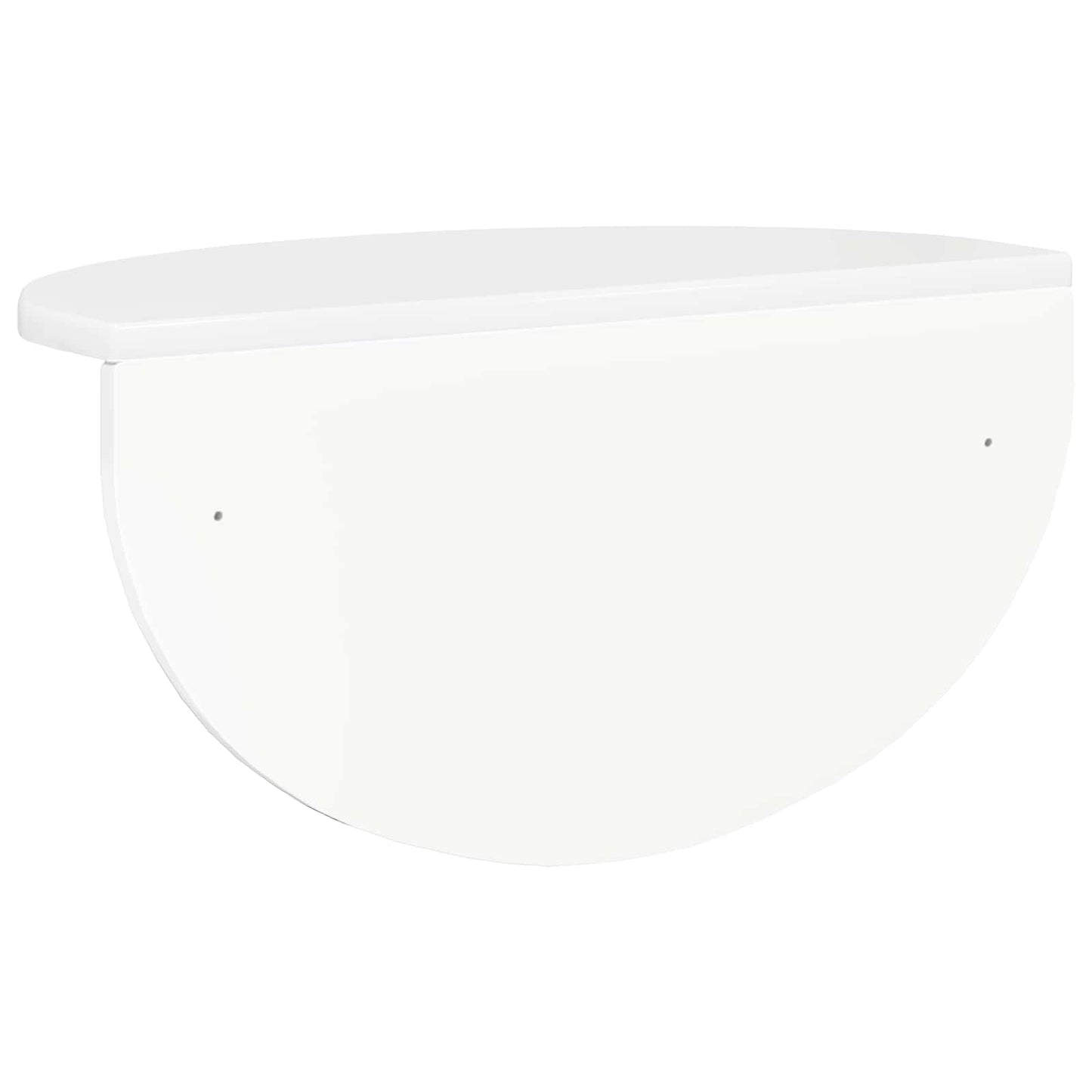 Vegghylle 2 pcs Høyglanset hvit 48 x 24 x 24 cm Konstruert tre