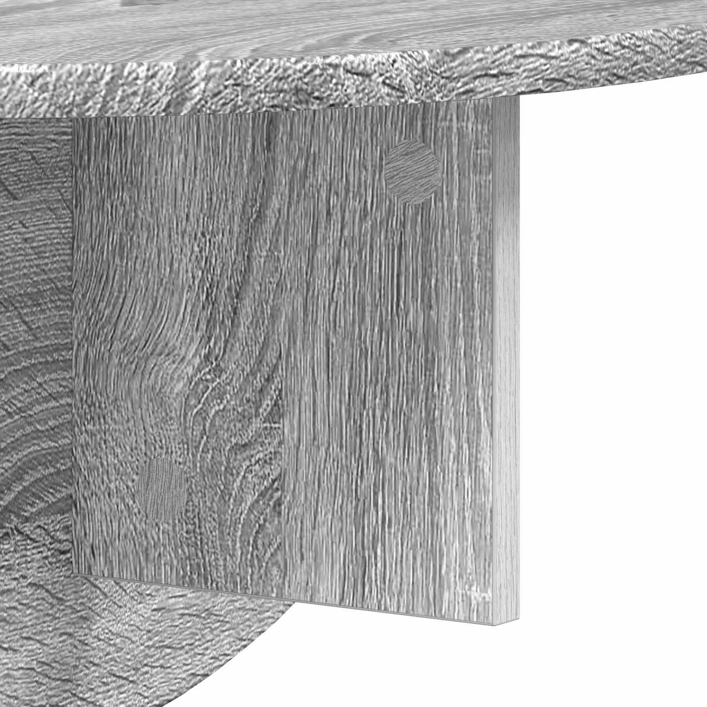 Vegghylle Veggmontert Grå Sonoma 48 x 24 x 24 cm Konstruert tre