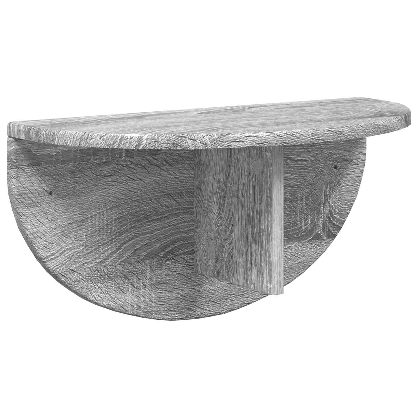 Vegghylle 2 pcs Grå Sonoma 48 x 24 x 24 cm Konstruert tre