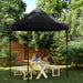 Partytelt Svart 200 x 200 x 306 cm Oxford Stoff vidaXL