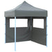 Partytelt Antrasitt 200 x 200 x 315 cm Oxford Stoff