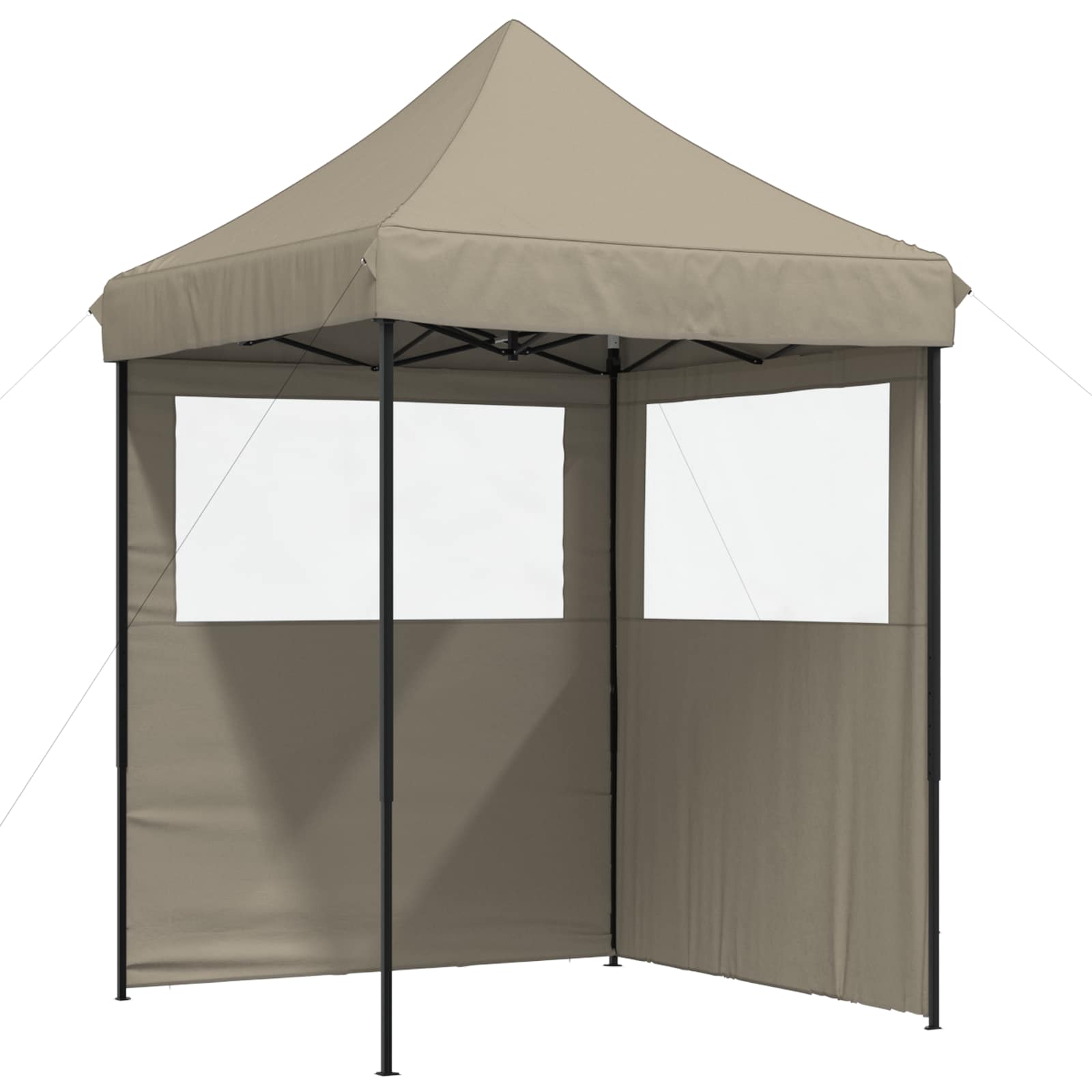 Partytelt Gråbrun 200 x 200 x 306 cm Oxford Stoff vidaXL