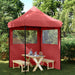 Partytelt Burgunder 200 x 200 x 306 cm Oxford Stoff vidaXL