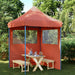 Partytelt Terrakotta 200 x 200 x 306 cm Oxford Stoff vidaXL