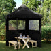 Partytelt Svart 200 x 200 x 306 cm Oxford Stoff vidaXL