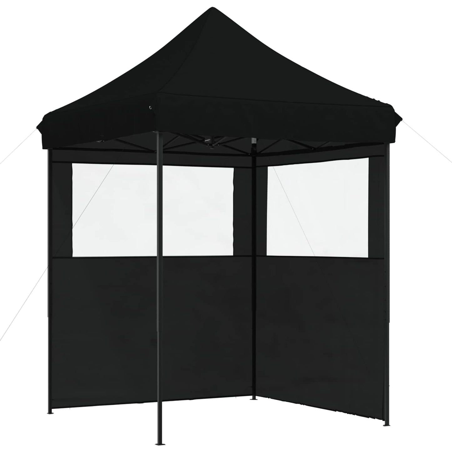 Partytelt Svart 200 x 200 x 306 cm Oxford Stoff vidaXL