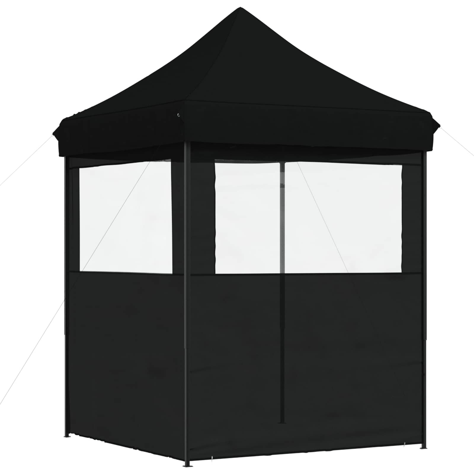 Partytelt Svart 200 x 200 x 306 cm Oxford Stoff vidaXL