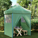 Partytelt grønn 200 x 200 x 306 cm Oxford Stoff vidaXL