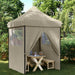 Partytelt Gråbrun 200 x 200 x 306 cm Oxford Stoff vidaXL