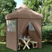 Partytelt Brun 200 x 200 x 306 cm Oxford Stoff vidaXL